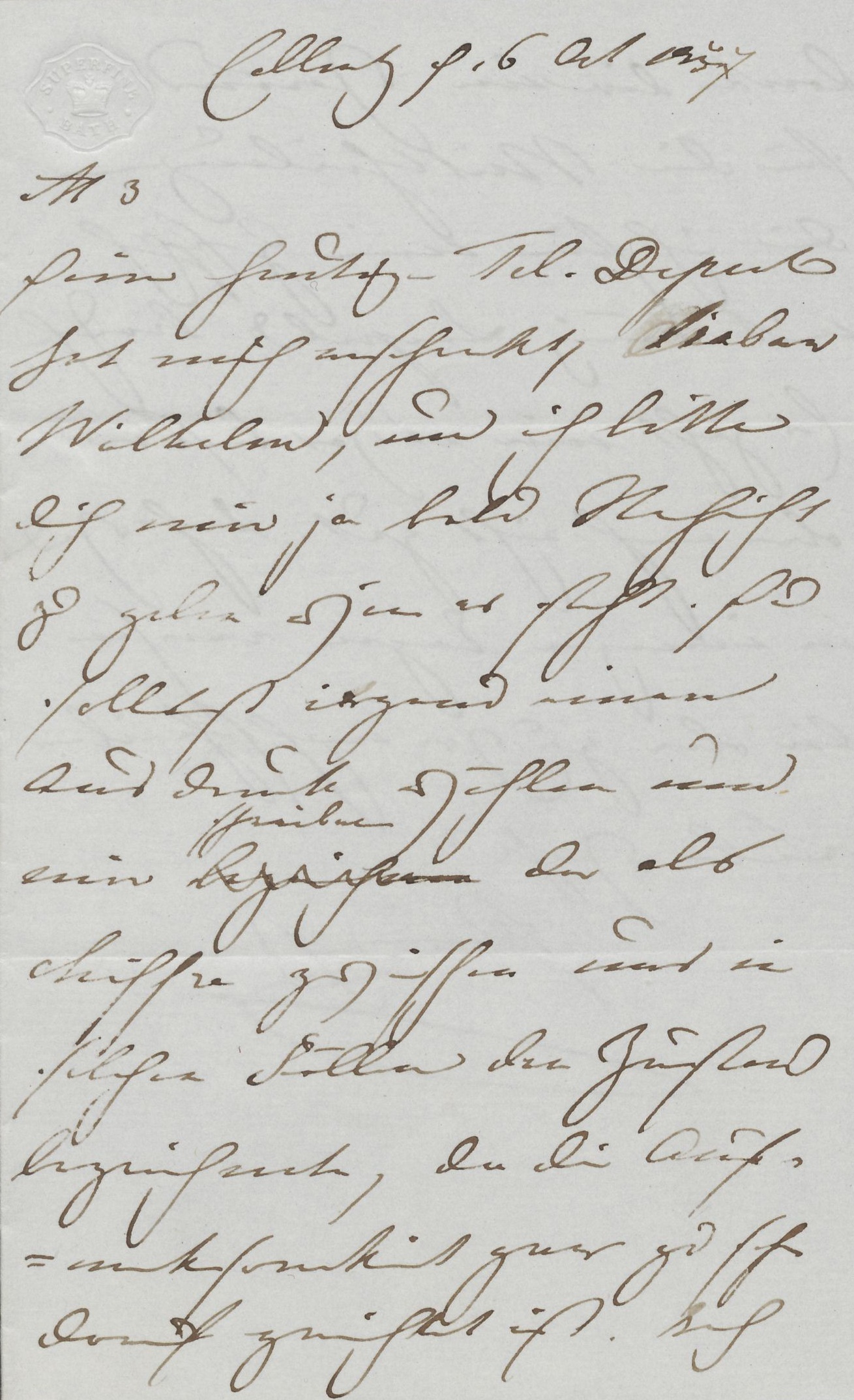 Brief von Augusta an Wilhelm vom 06.10.1857